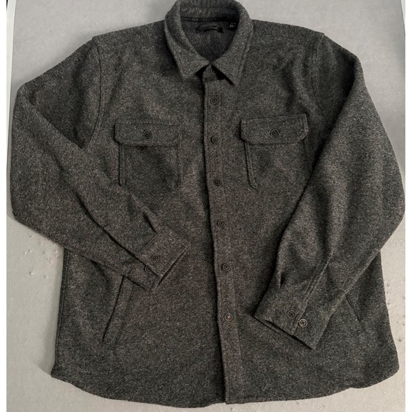 Vintage & Black Other - Vintage & Black Brand Weatherproof Men's XL Gray Fleece Shirt Jacket